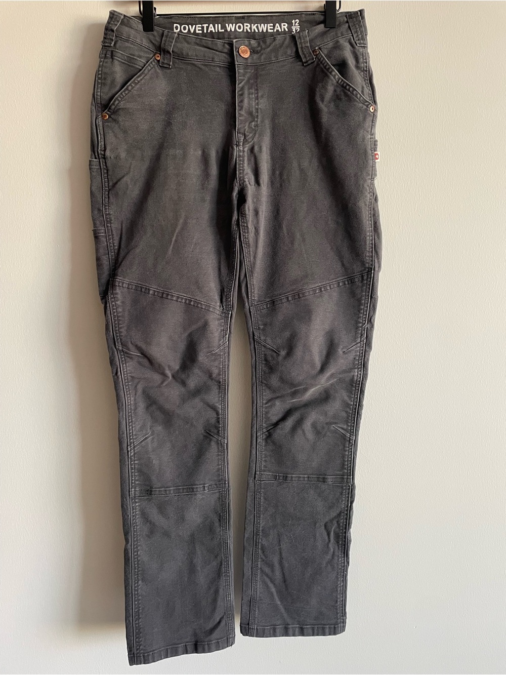 Dovetail Workwear Tori Utility Pants double knee cargo carpenter heavy duty 32